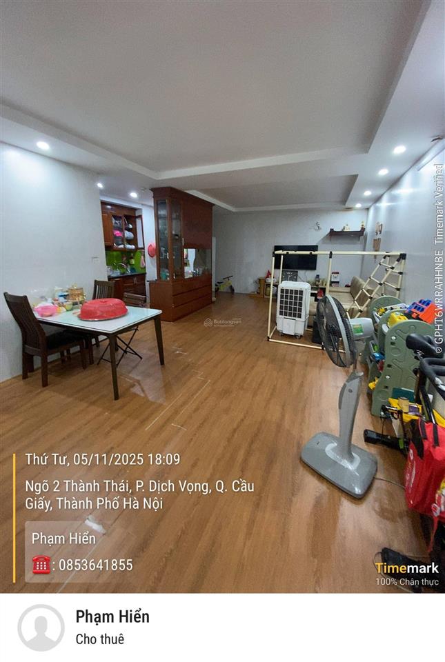 Bán căn hộ n07b3 thành thái dịch vọng cầu giấy. 94.2m2, 2pn, 2vs có thể sửa được 3pn