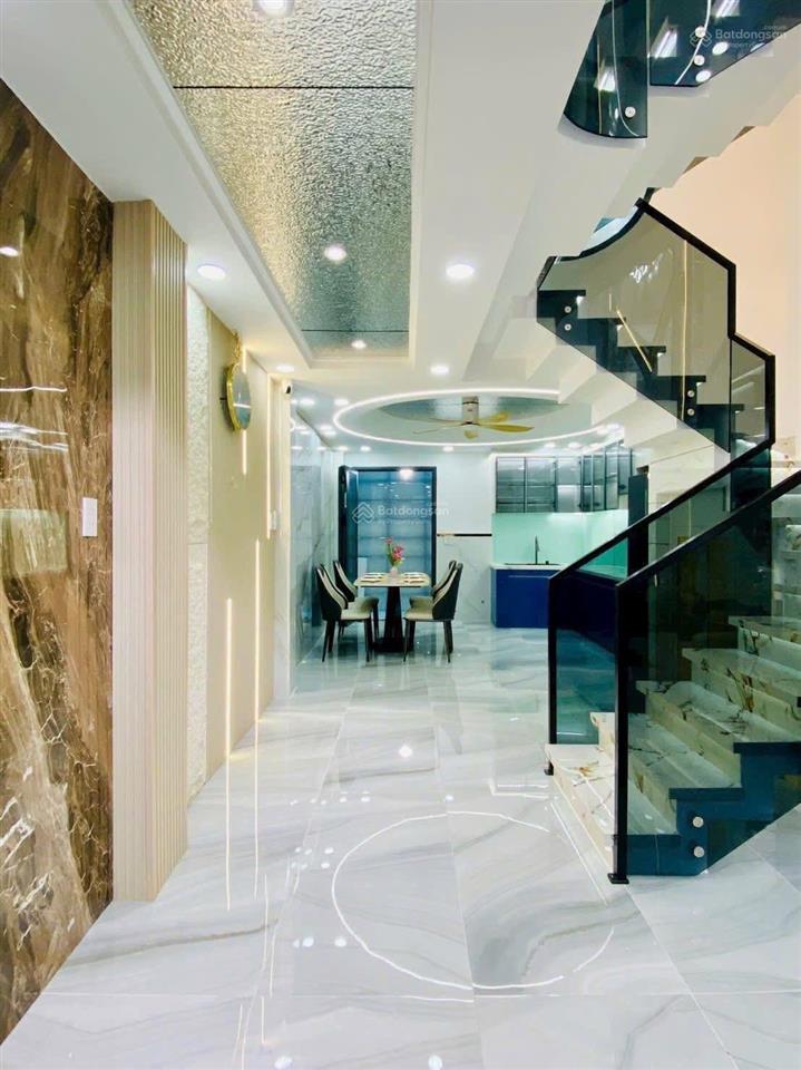 Nhà đẹp trung tâm gò vấp lê văn thọ, hẻm xe hơi, 4 phòng ngủ, full nội thất, dọn vào ở ngay