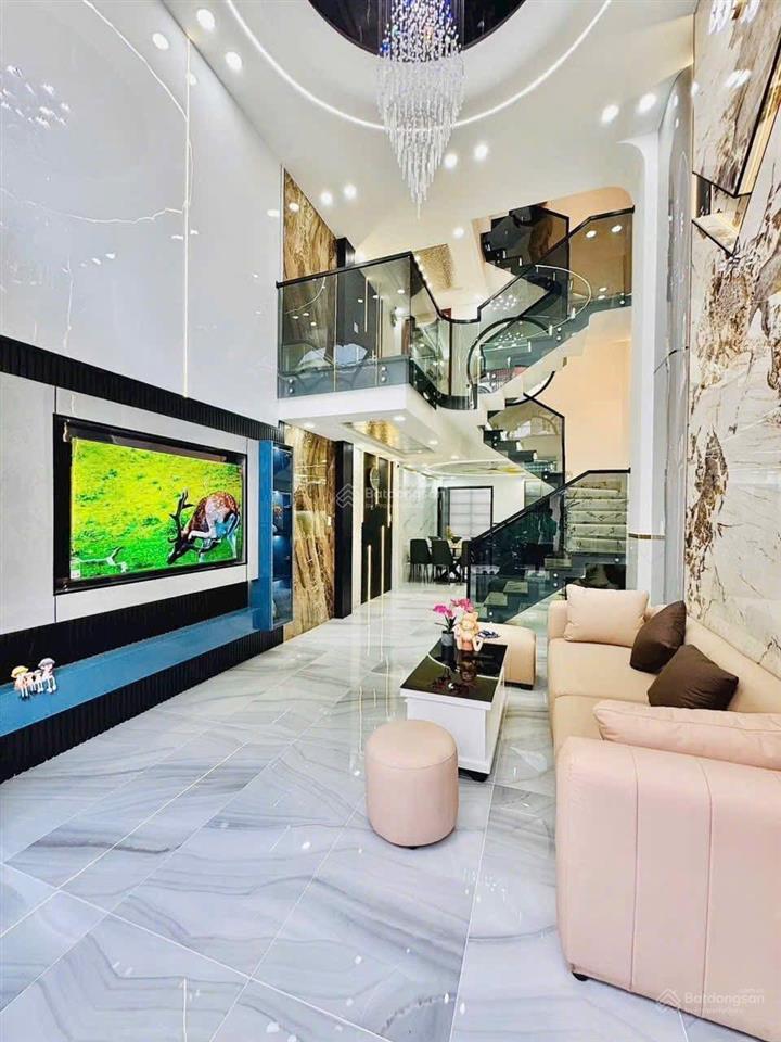 Nhà đẹp trung tâm gò vấp lê văn thọ, hẻm xe hơi, 4 phòng ngủ, full nội thất, dọn vào ở ngay