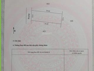 Chính chủ bán lô đất dt 102,3m2 mặt tiền 4,25m ngõ 2 ô tô tránh nhau,full thổ cư  0987 788 ***