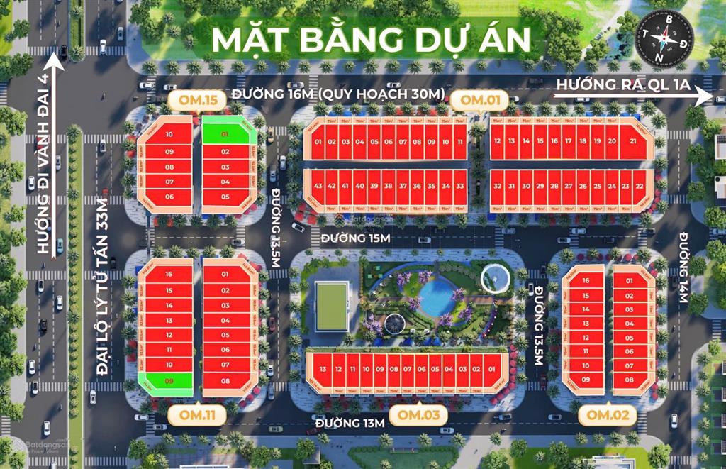 Chính chủ bán căn shop mặt đường lý tử tấn 33m, xây 5 tầng hướng tây nam