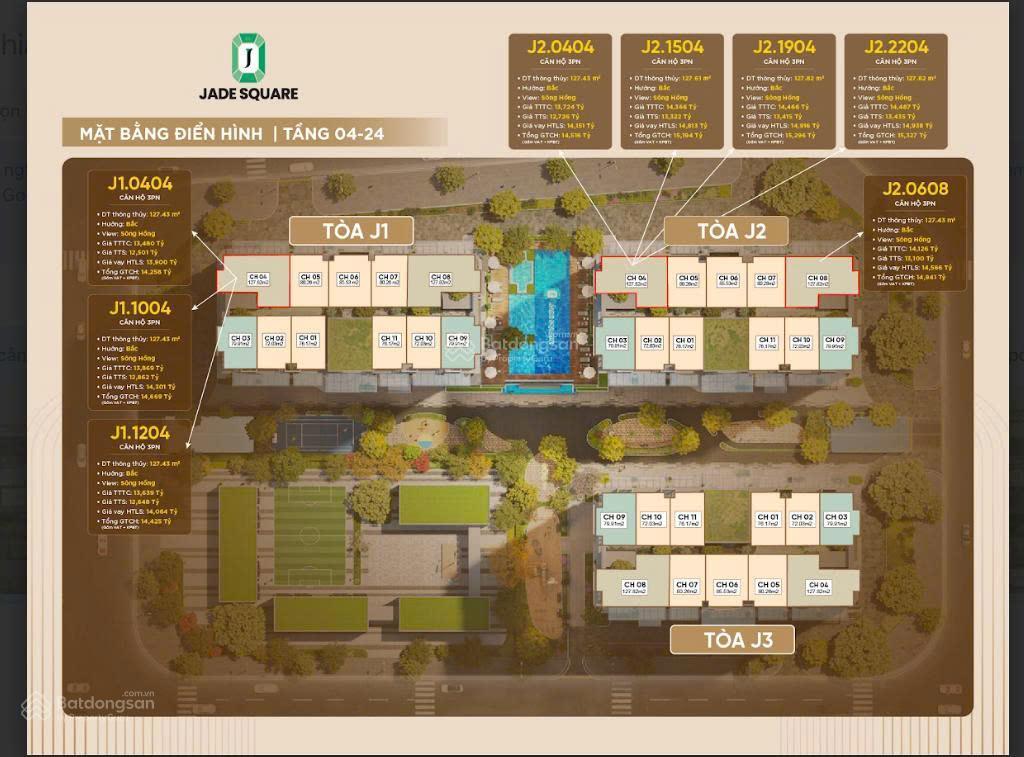 Dự án jade square siêu phẩm mới tại trung tâm bắc từ liêm hà nội