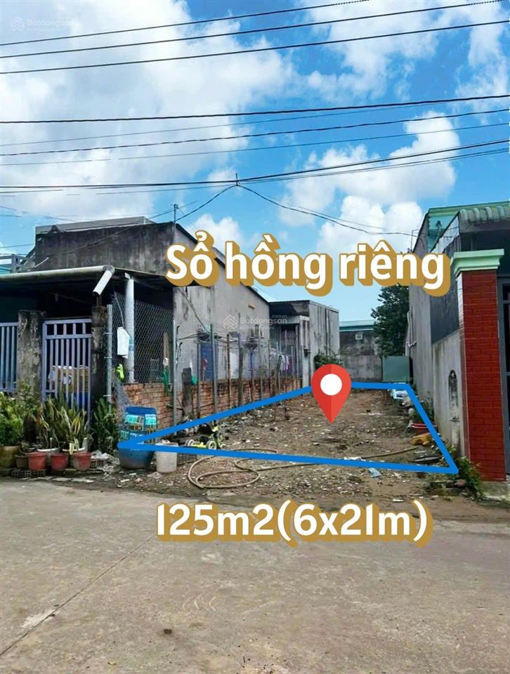 Cần bán gấp lô đất 125m2 giá 800tr ở đường nguyễn thị nị xã phước hiệp củ chi ngay trưởng tiểu học