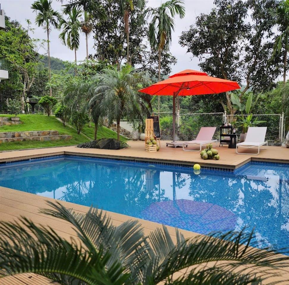 Siêu phẩm biệt thự nghỉ dưỡng ba vì hồ cá koi hồ bơi không gian xanh