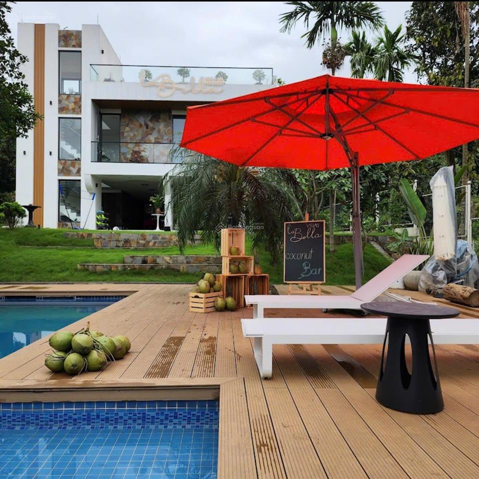 Siêu phẩm biệt thự nghỉ dưỡng ba vì hồ cá koi hồ bơi không gian xanh