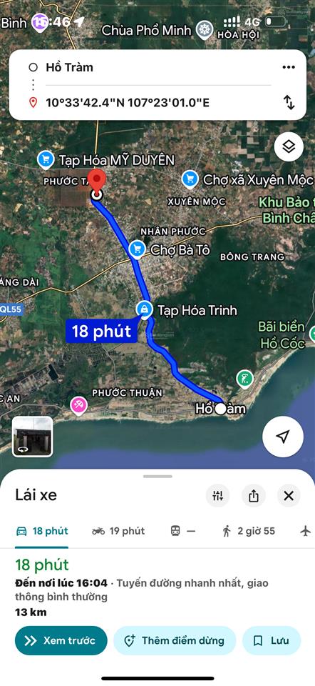 Bán nhà cấp 4, sổ hồng chính chủ, xã hồ tràm, tphcm