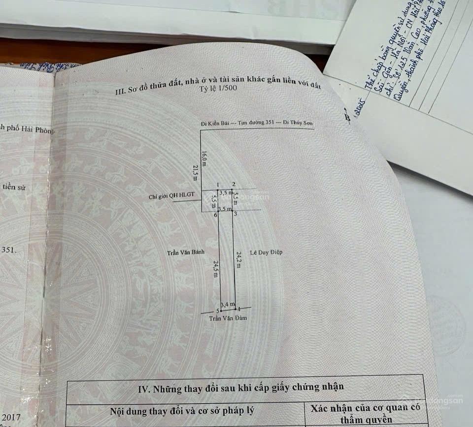 Bán đất chính chủ, phường thiên hương