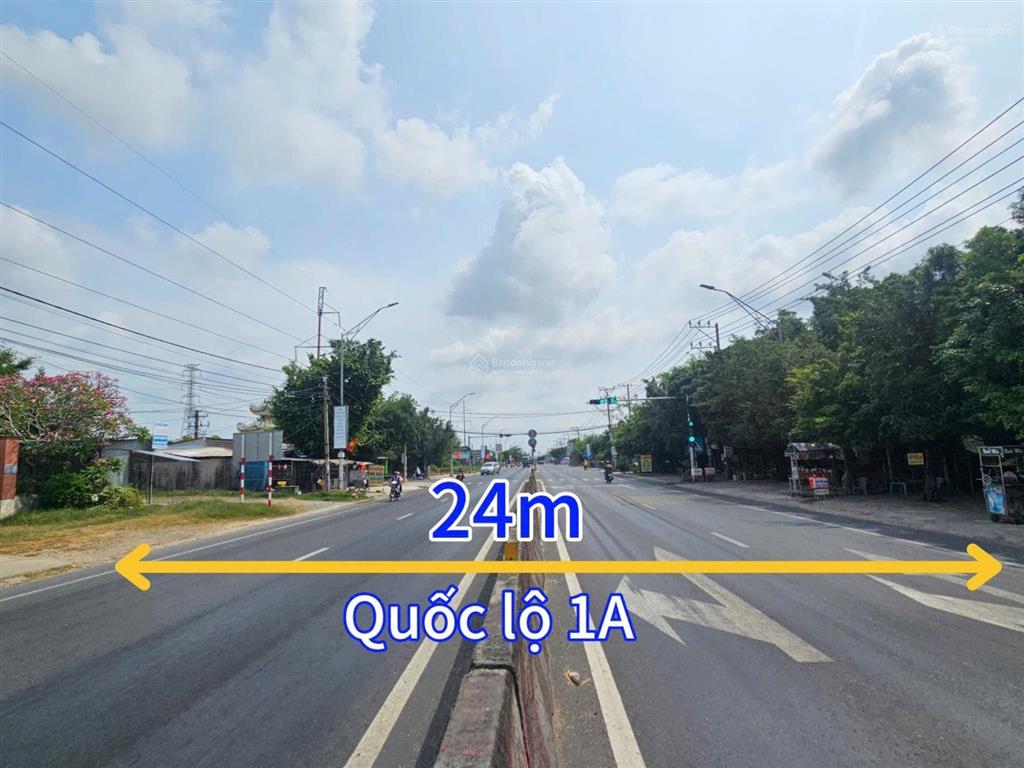 Ngân hàng thanh lý bán đất mặt tiền đường quốc lộ 1a, tp tân an, long an