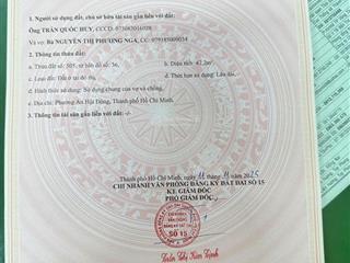 Lô đất hẻm xe hơi đs 4 p16 dt 4x12m cn đủ 48m2