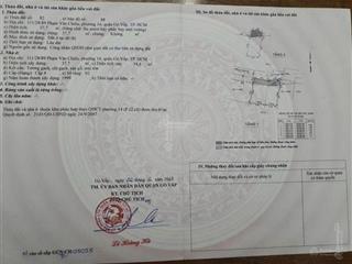 Nhà phạm văn chiêu p14 dt 6x7m 1 lầu sổ riêng