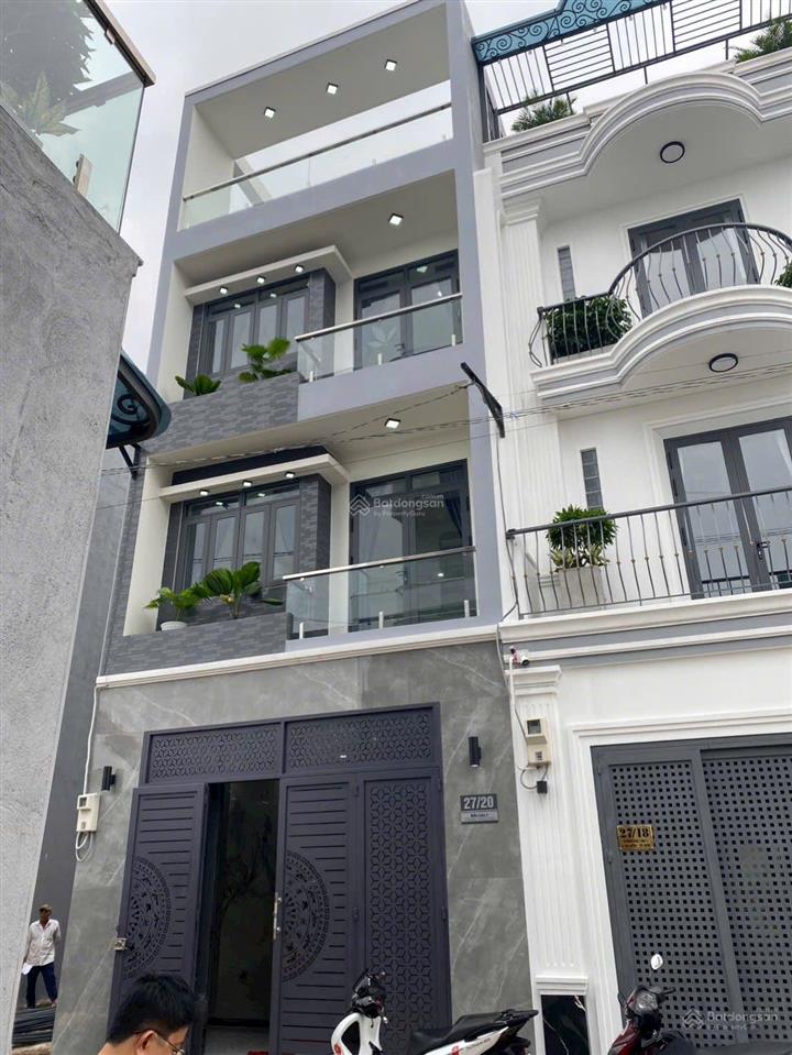 Cần bán nhà riêng xây mới 5mx17m, 1 trệt 3 lầu, nguyễn thị sóc, bà điểm, hóc môn