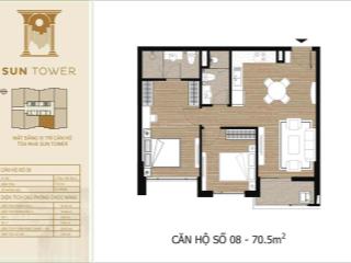 Chinh chủ bán cc toà hdi sun tây hồ , 158 võ chí công 70m2 2n1k2