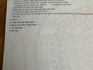 Bán đất trồng cây lâu năm 100m2 tại chuyên dùng, 930 triệu, phước tân, biên hòa, đồng nai