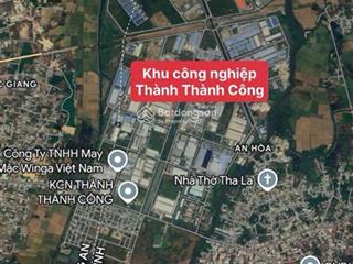 Chủ ngộp cần bán gấp 100m2 đất thổ giá chỉ 420triệu gần khu công nghiệp thành thành công sổ sẵn