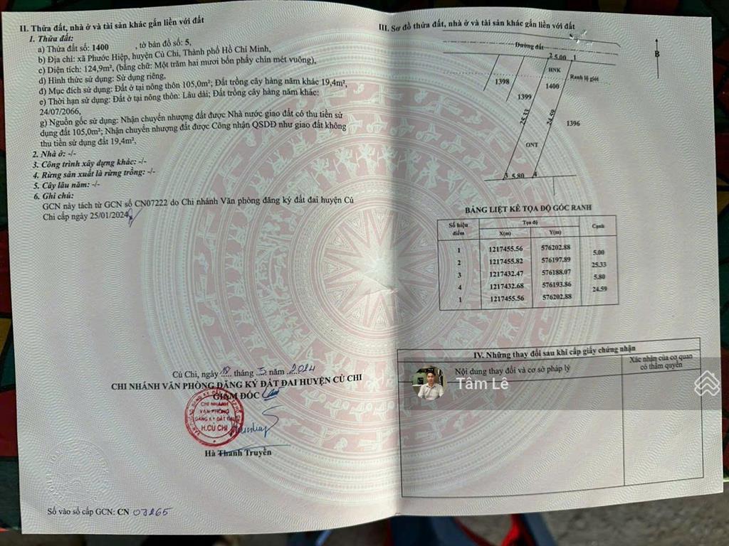 Ngộp bank bán gấp nhà 124,9m2 đ nguyễn thị ni, phước hiệp,củ chi.shr giá chỉ 1ty250tr có hỗ trợ vay