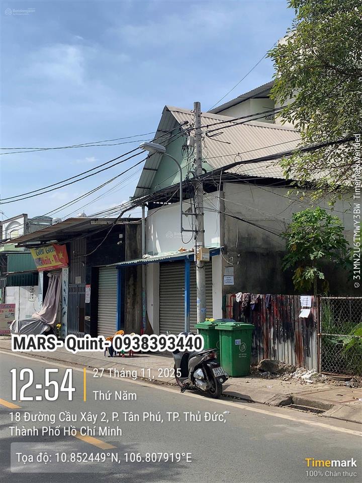 Bán đất chính chủ phường tân phú, thành phố thủ đức, mặt tiền đường nhựa rộng 8m