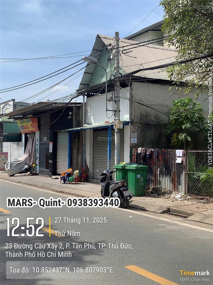 Bán đất chính chủ phường tân phú, thành phố thủ đức, mặt tiền đường nhựa rộng 8m