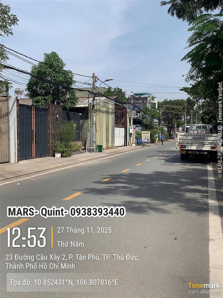 Bán đất chính chủ phường tân phú, thành phố thủ đức, mặt tiền đường nhựa rộng 8m
