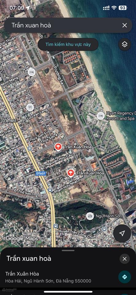 Bán đất tại trần xuân hòa, hòa hải, ngũ hành sơn, đà nẵng, 6,1 tỷ, 100m2