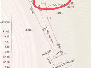 Bán đất tại dx 610, an tây, bến cát, bình dương, 5,4 tỷ, 835 m2