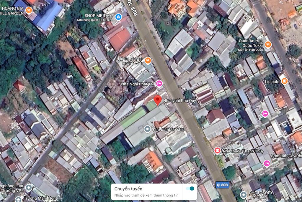 Bán nhà nghỉ, mặt tiền đt 848, gần công viên sa đéc, đồng tháp. dt 829m2, thổ cư 100%
