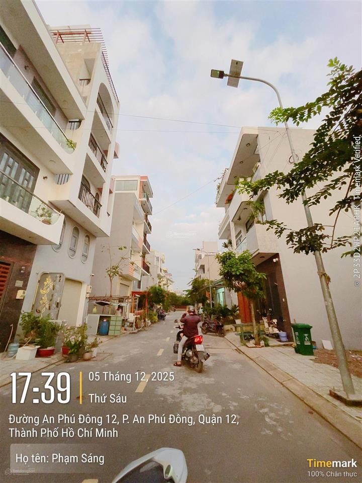 An phú đông 12 đường nhựa vỉa hè 10m giá 4 tỷ, gần bệnh viện hồng đức