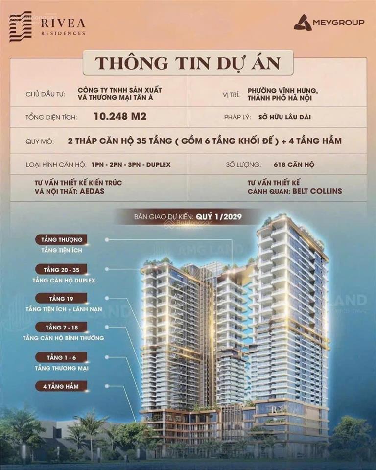 Bán căn hộ 2pn, 2wc, 68,99m2 tại rivea residences, 9,5 tỷ
