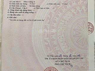 Bán nhà hẻm xe tải thông nguyễn văn lượng, mặt tiền kinh doanh nhỏ, sát lotte, khu cityland gò vấp