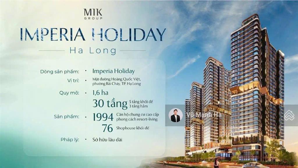 Shophouse dự án imperia holiday tập đoàn mik group