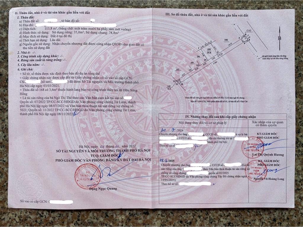 Bán nhà riêng chính chủ khu vực phường thượng cát, tdp đại cát 1