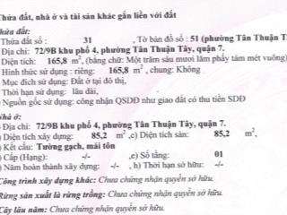 Nhà hẻm 30 đường số 17, p. tân thuận tây, quận 7. quy hoạch hẻm phía trước làm công viên.