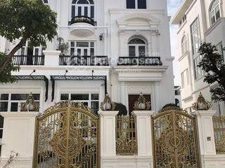 Bán biệt thự mỹ đình 1 hàm nghi 100m2 4 tầng mặt tiền 10m 52.xtỷ ô tô tránh vỉa hè view vườn hoa cc