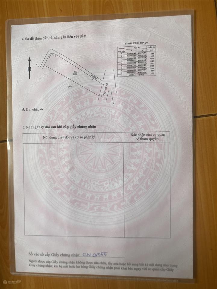 Bán đất tặng nhà cấp 4, tỉnh lộ 329 gần chợ xuyên mộc