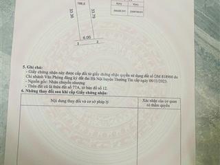 Chính chủ bán đất tại tự nhiên, thường tín, hà nội, 7,6 tỷ, 198 m2