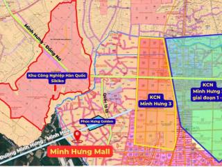 Bán đất minh hưng, 595 triệu, 200m2, mặt tiền 4m, ngõ 8m, pháp lý đầy đủ