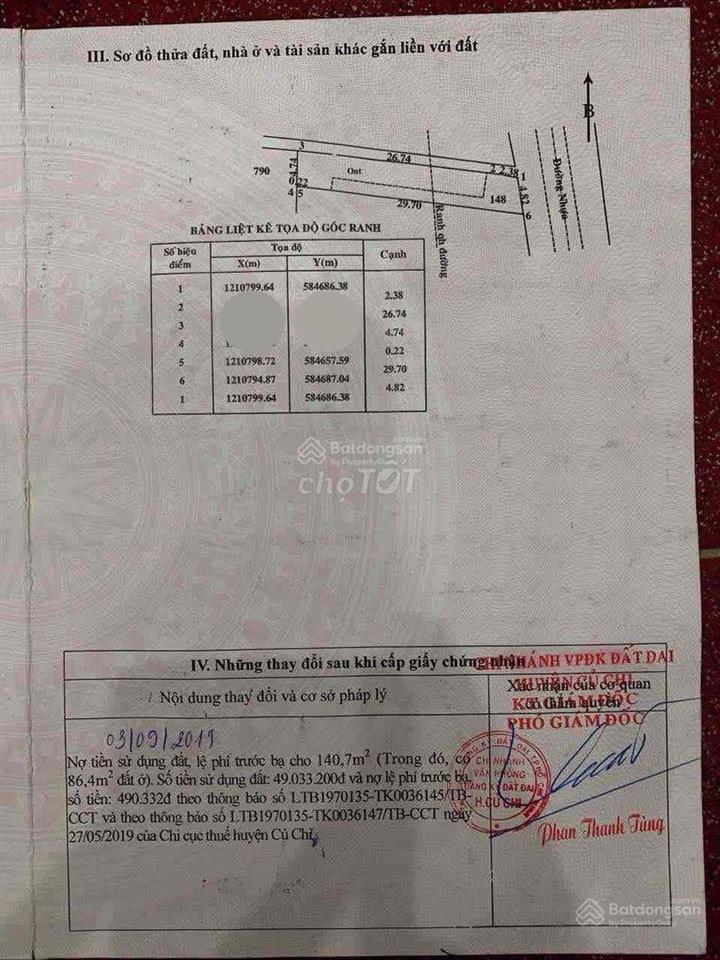 Bán dãy trọ 7 phòng 140m2 gần bệnh viện củ chi giá 1tỷ2