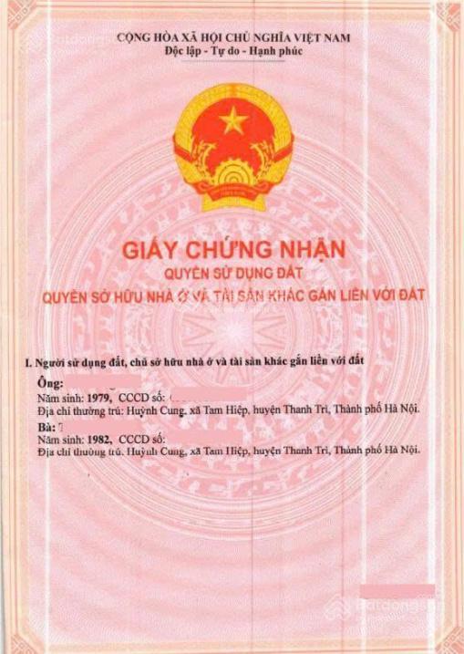 Chủ cần bán mảnh đất tại hồng vân, thường tín, giá đầu tư tốt đón sóng vinolimpic