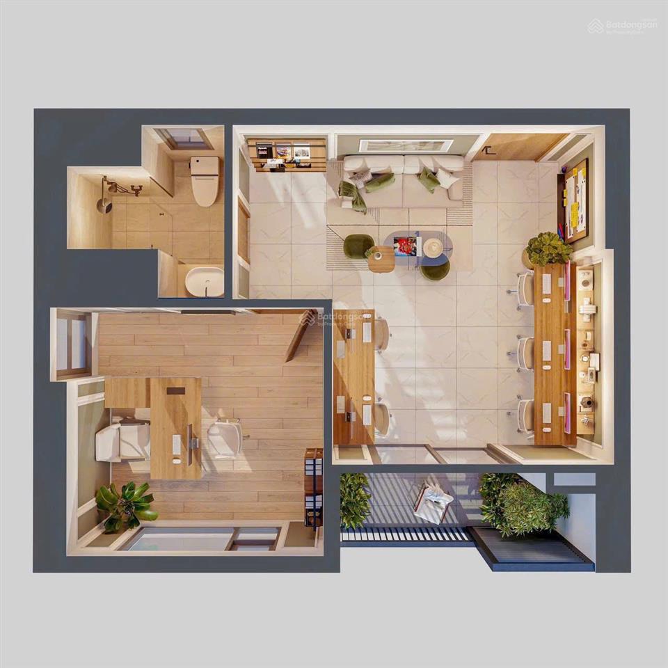 Bán cc 2pn 2wc, 66m2, 2,5 tỷ tại thủ khoa huân, an phú, thuận an, bình dương bàn giao full nội thất