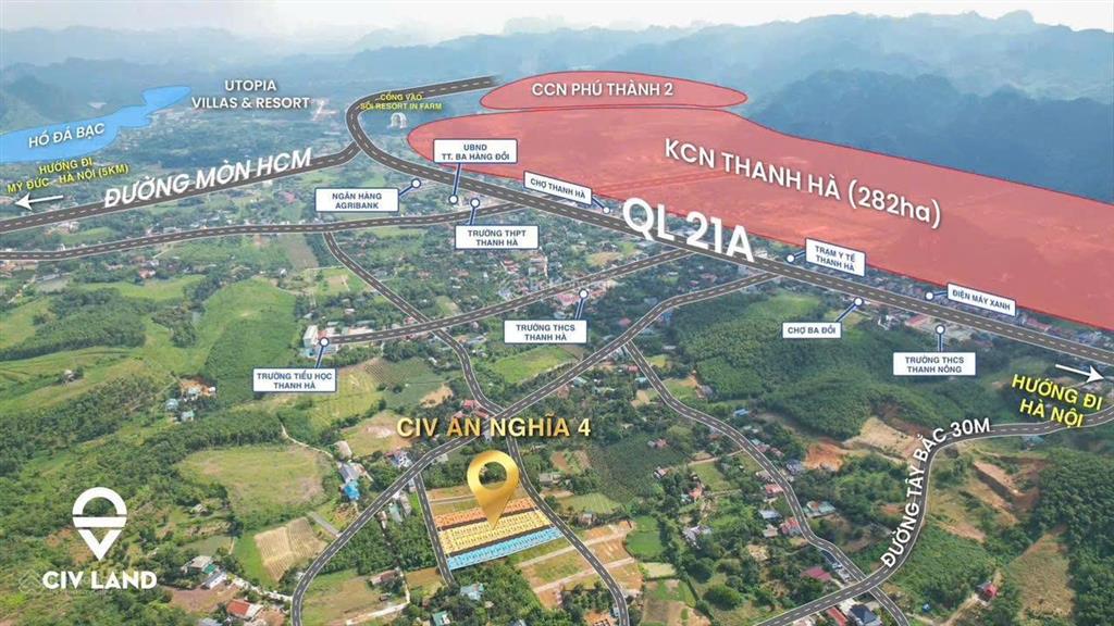 Bán gấp dn dự án 60m2 tại đường hồ chí minh, ba hàng đồi, lạc thủy, hòa bình, 580 triệu