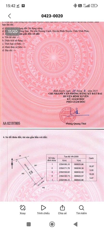 Bán đất nền phân lô tại xã bình nguyên, tỉnh phú thọ