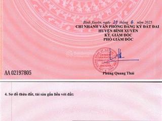 Bán đất nền chính chủ tại tdp đồng sậu, thị trấn hương canh, bình xuyên, vĩnh phúc