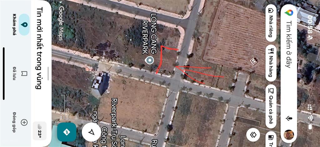 Cần bán nền góc 2 mặt tiền 160m2, kdc liền kề khu công nghiệp 2,5tỷ, sổ hồng riêng chính chủ