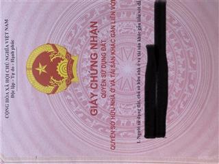 Bán đất nền chính chủ, đã có sổ hồng.