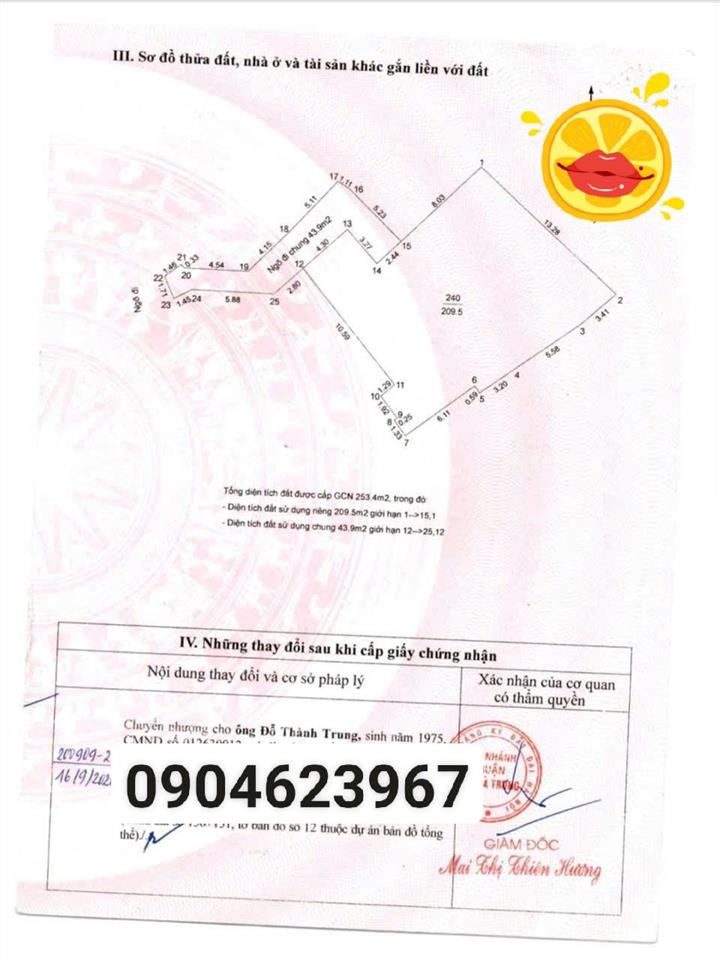 Cần bán gấp gần mặt phố võ thị sáu  sđcc 240m2  mặt tiền 13m  vỉa hè  giá 40 tỷ