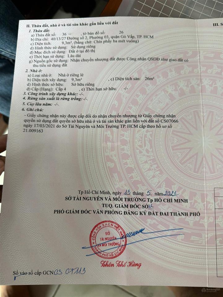 Nhà nhỏ 2 lầu sổ riêng nguyễn kiệm sát phạm văn đồng gv có hh gt