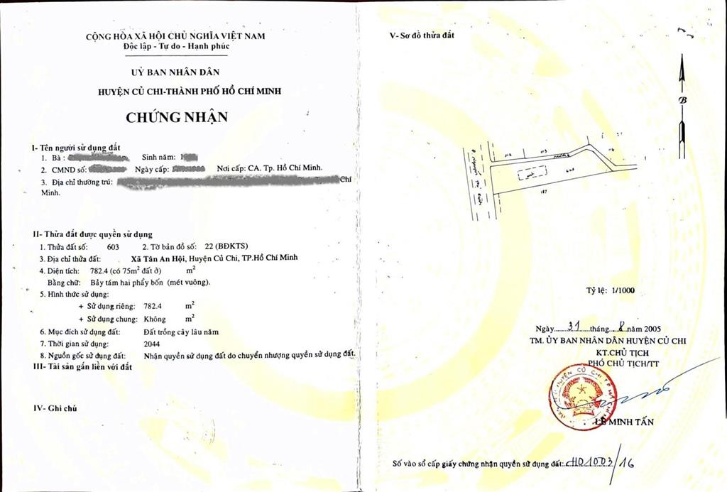 Đất nền củ chi  sổ đỏ riêng, vị trí đắc địa tại tt phát triển của huyện củ chi, tp. hồ chí minh