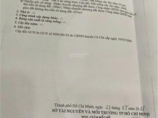 Chính chủ cần bán gấp lô cực đẹp tại phú hòa đông, củ chi giá chỉ 3 tỷ 900 triệu