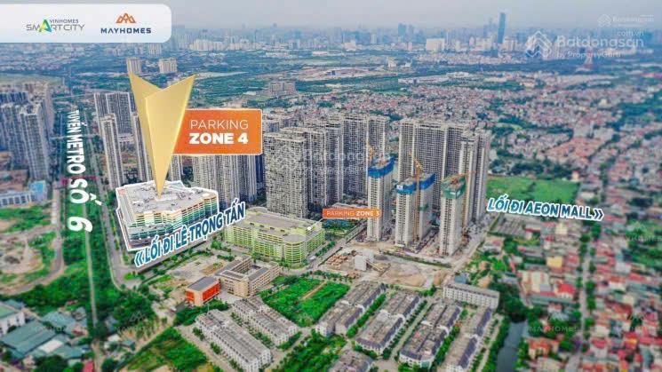 Duy nhất căn shophouse parking zone 4 vin smart city 2 mặt tiền vị trí đắc địa, cho thuê giá tốt