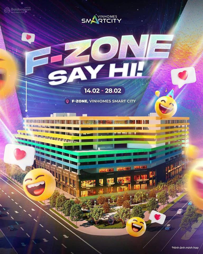 Duy nhất căn shophouse parking zone 4 vin smart city 2 mặt tiền vị trí đắc địa, cho thuê giá tốt