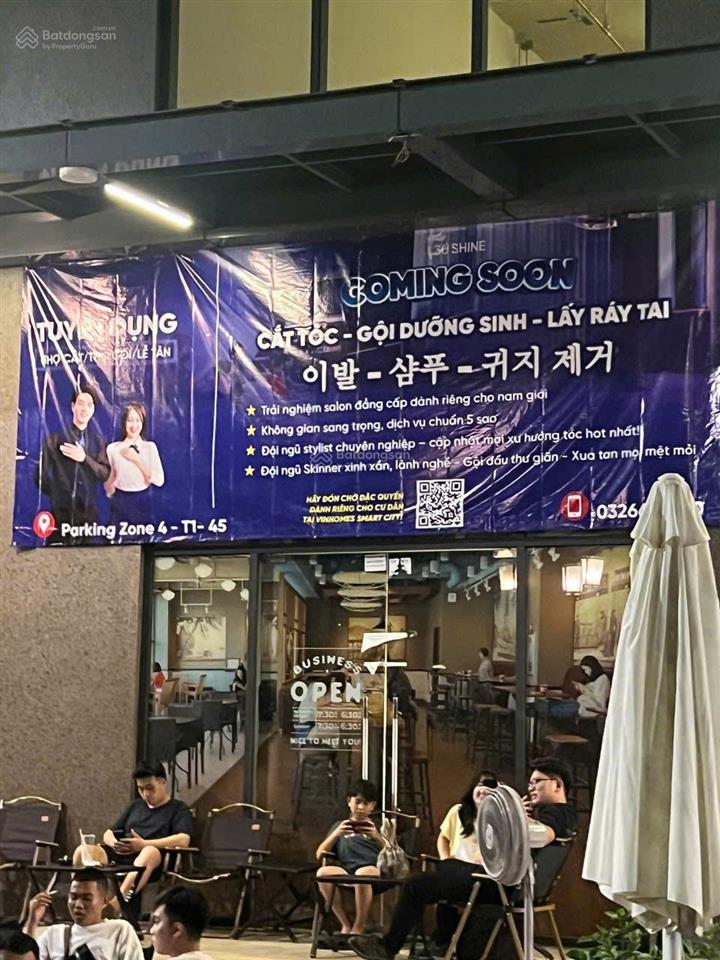 Mặt bằng đẹp  dòng tiền thật  kinh doanh 24/7 tại shophouse parking zone 4 vinhomes smart city